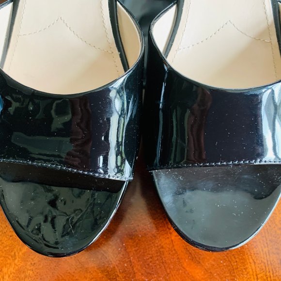 Prada Black Patent Platform Sandals-37.5/7.5-8 - Picture 3 of 12